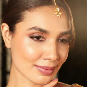 Gold-Plated Kundan Studded Maang Tikka Head Jewellery - Gold