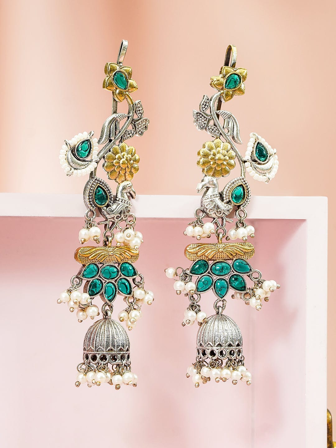 rubans-gold-silver-dual-plated-oversize-ear-cuff-earrings-with-peacock-design-green-stones-pearl-drops-earrings-1183330892.jpg