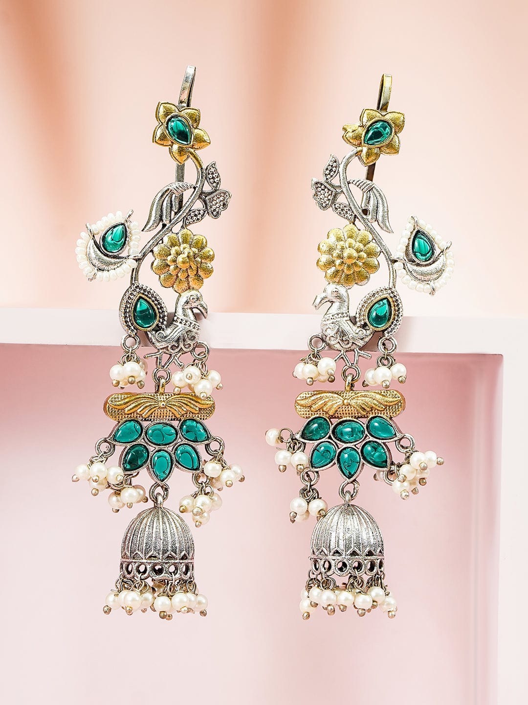 rubans-gold-silver-dual-plated-oversize-ear-cuff-earrings-with-peacock-design-green-stones-pearl-drops-earrings-1183330893.jpg
