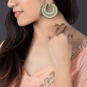 Gold-Toned Crescent Shaped Chandbalis - Gold