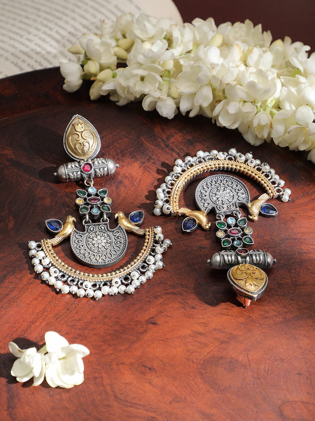 rubans-handcrafted-dual-tone-oxidised-silver-gold-plated-bird-motif-chandbali-earrings-with-pearl-beaded-drops-chandbali-earrings-1143857770.jpg