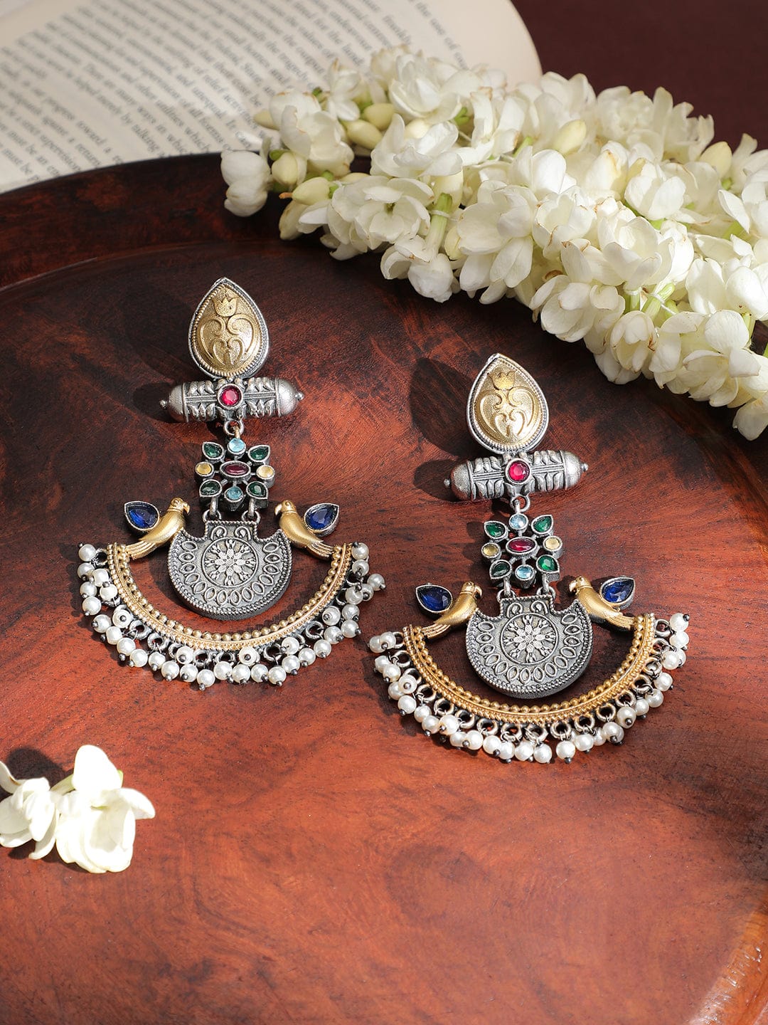 rubans-handcrafted-dual-tone-oxidised-silver-gold-plated-bird-motif-chandbali-earrings-with-pearl-beaded-drops-chandbali-earrings-1143857772.jpg