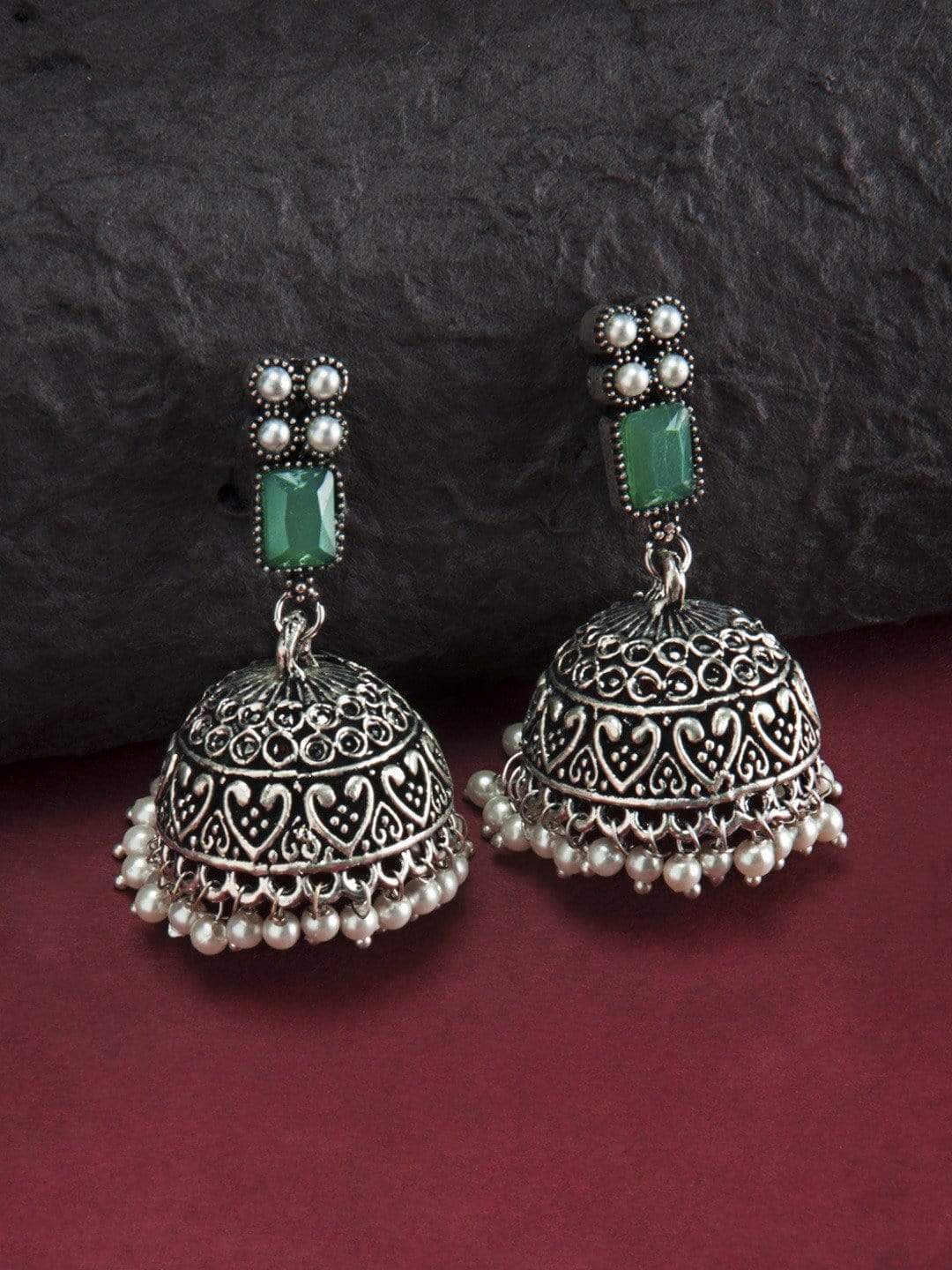 rubans-oxidised-silver-toned-faux-emerald-studded-jhumka-earrings-earrings-29606450692270.jpg