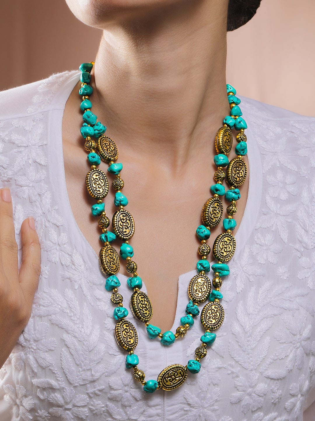 rubans-oxidized-antique-gold-plated-dual-layer-necklace-with-multicolor-raw-beads-tribal-oval-discs-necklace-and-chains-1170340256.jpg