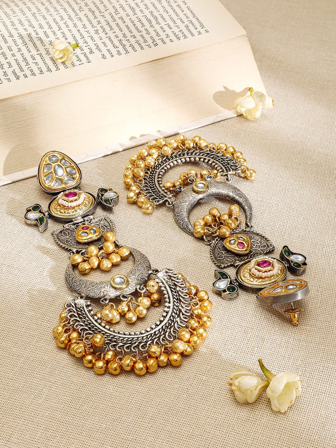 rubans-oxidized-silver-gold-plated-long-chandbali-with-kundan-ruby-emerald-gold-beads-chandbali-earrings-37619553304750.jpg