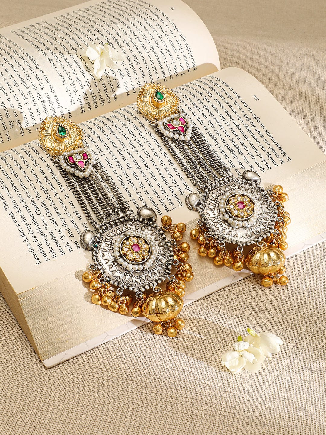 rubans-oxidized-silver-gold-plated-long-dangle-earrings-with-ruby-emerald-gold-bead-accents-earrings-37619167887534.jpg