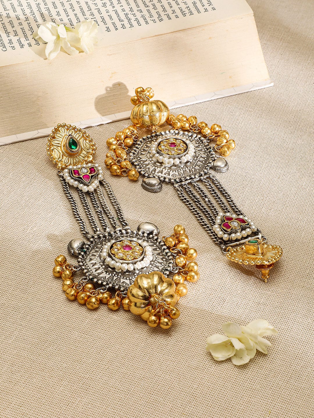 rubans-oxidized-silver-gold-plated-long-dangle-earrings-with-ruby-emerald-gold-bead-accents-earrings-37619167985838.jpg