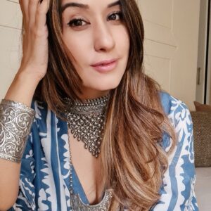 Oxidized Silver Plated Embossed Statement Pendant & ghungroo detail Long Necklace - Silver