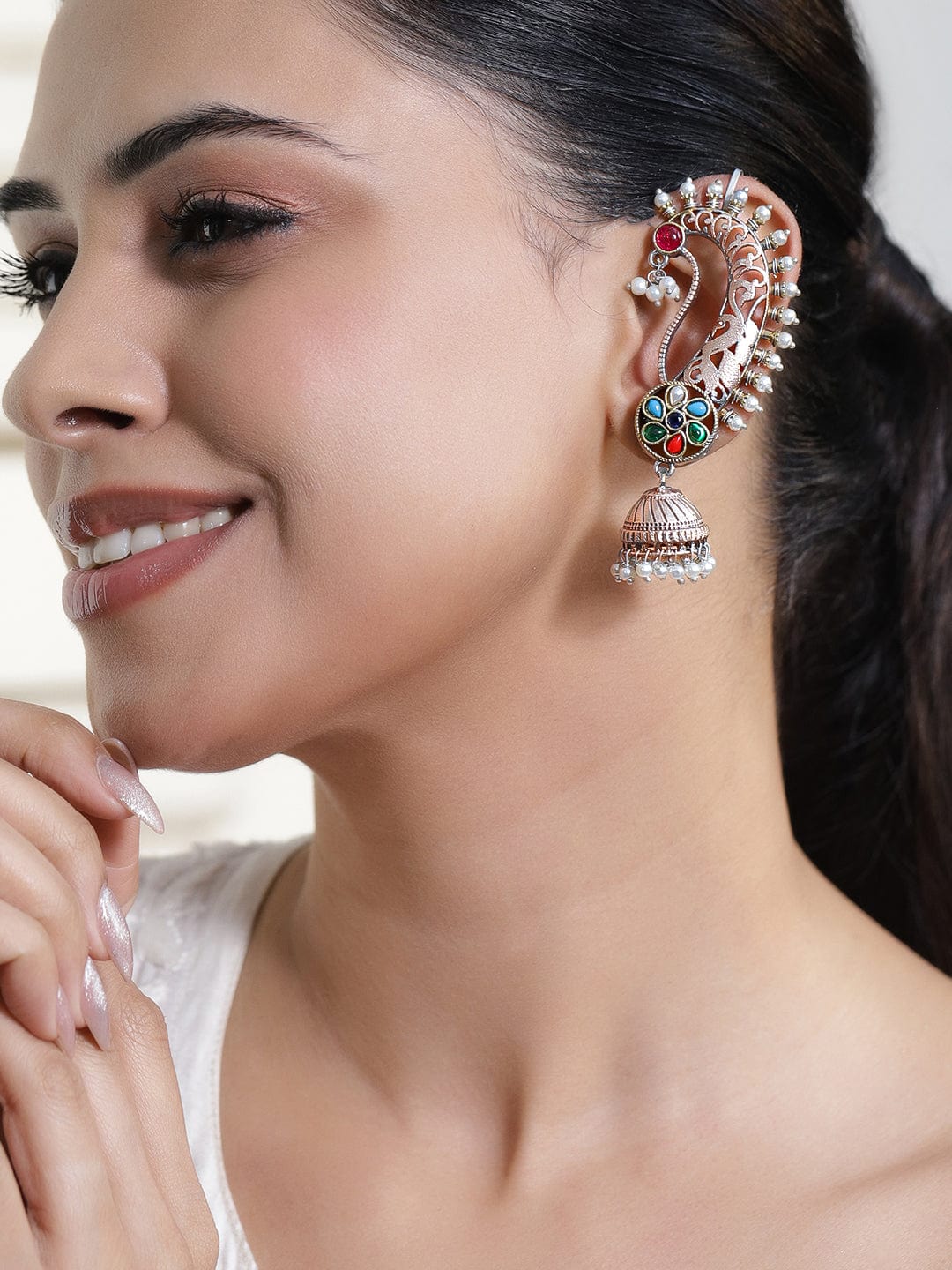 rubans-oxidized-silver-plated-gold-silver-tone-bird-motif-with-ruby-red-stone-and-pearl-detailing-oversized-earcuff-jhumka-earrings-ear-cuff-earrings-1184516285.jpg