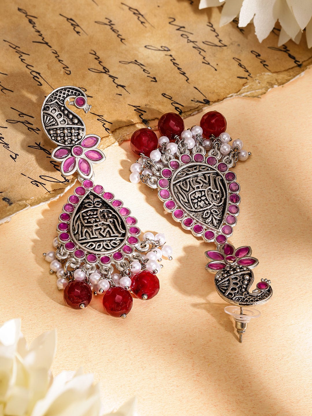 rubans-oxidized-silver-plated-peacock-motif-pink-stone-pearl-beaded-earrings-drop-earrings-1152479069.jpg