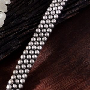 Oxidized Silver Plated Statement Choker Necklace - Silver