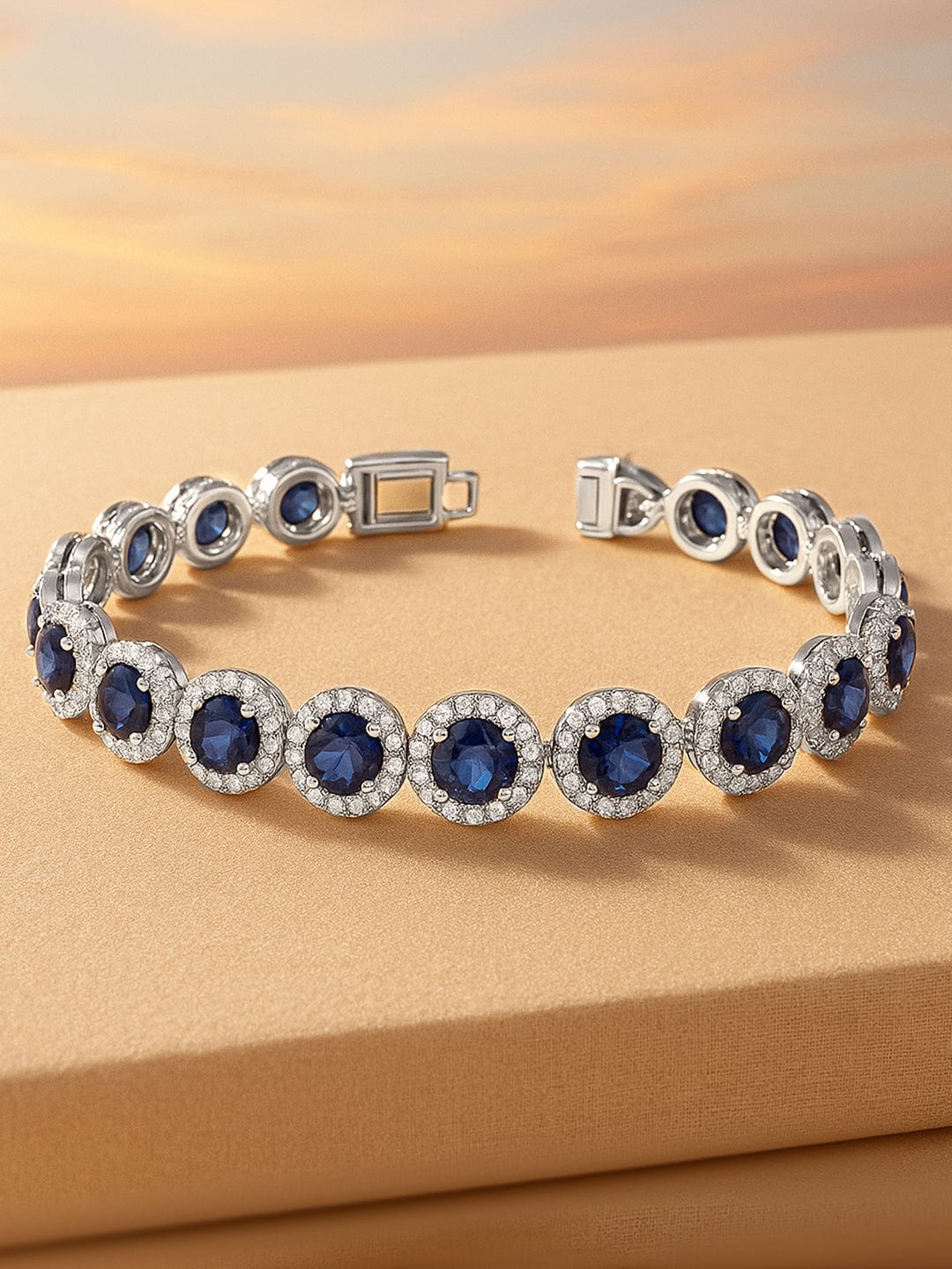 rubans-rhodium-plated-blue-sapphire-cubic-zirconia-studded-tennis-bracelet-bangles-bracelet-1170944604.jpg