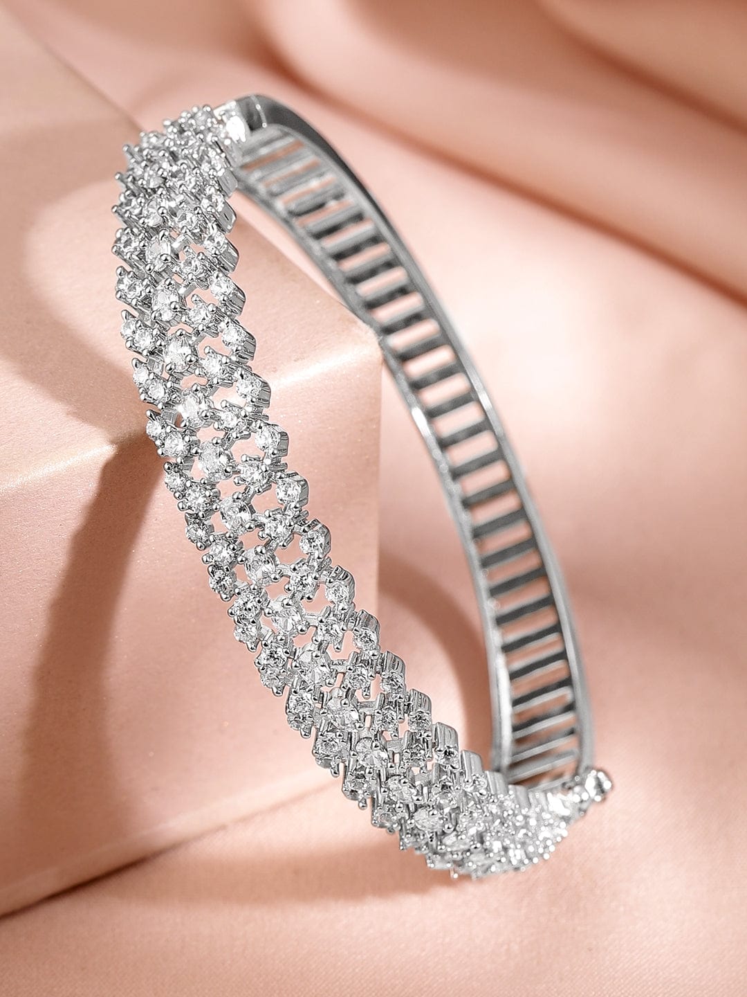 rubans-rhodium-plated-cubic-zirconia-cuff-bracelet-bracelets-1144176266.jpg