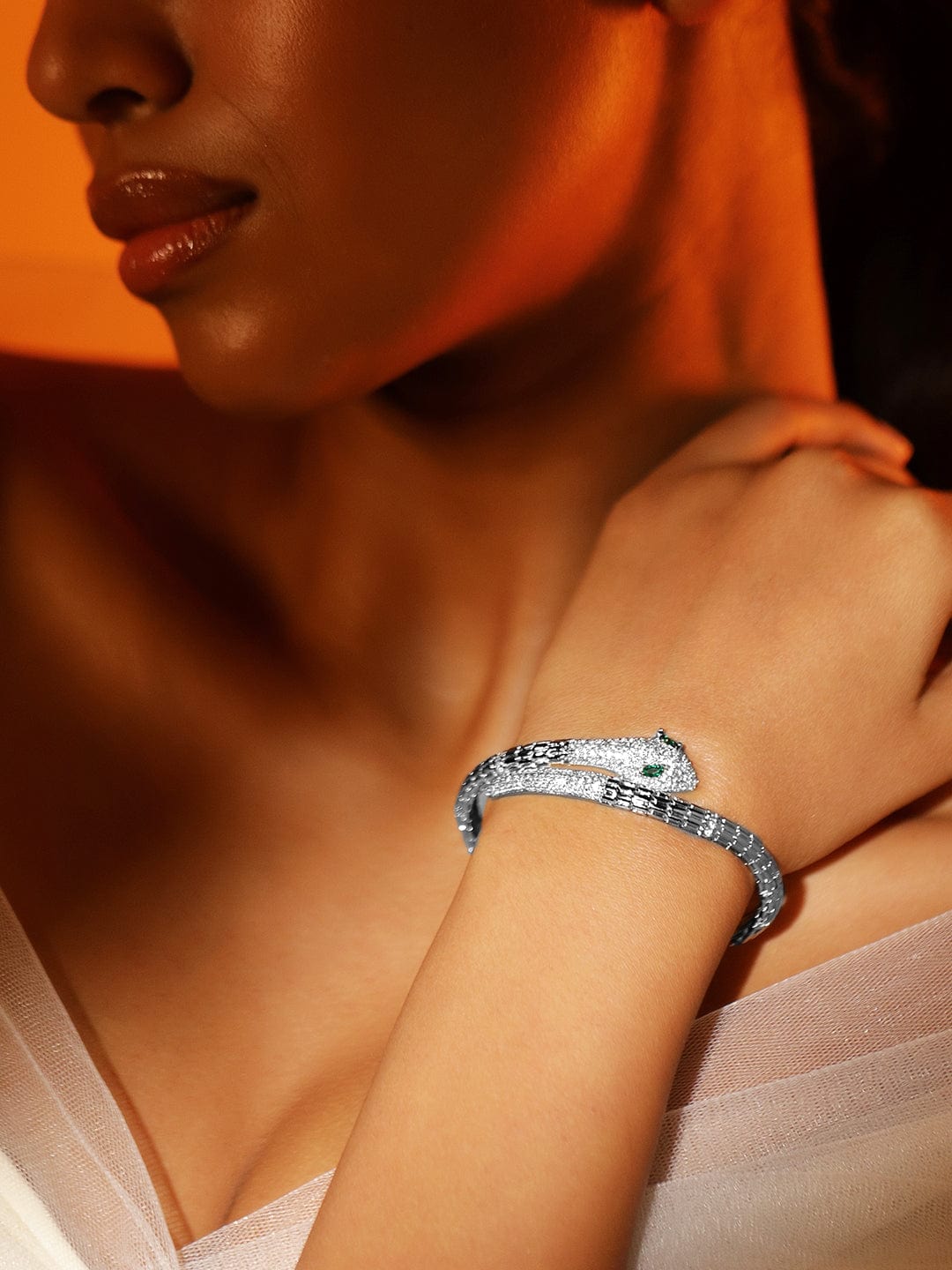rubans-rhodium-plated-cubic-zirconia-snake-inspired-openable-bracelet-with-emerald-accents-bracelet-38034187190446.jpg