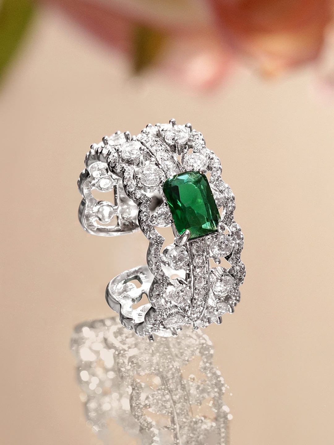 rubans-rhodium-plated-emerald-green-stone-cubic-zirconia-adjustable-statement-ring-finger-ring-1183277570.jpg