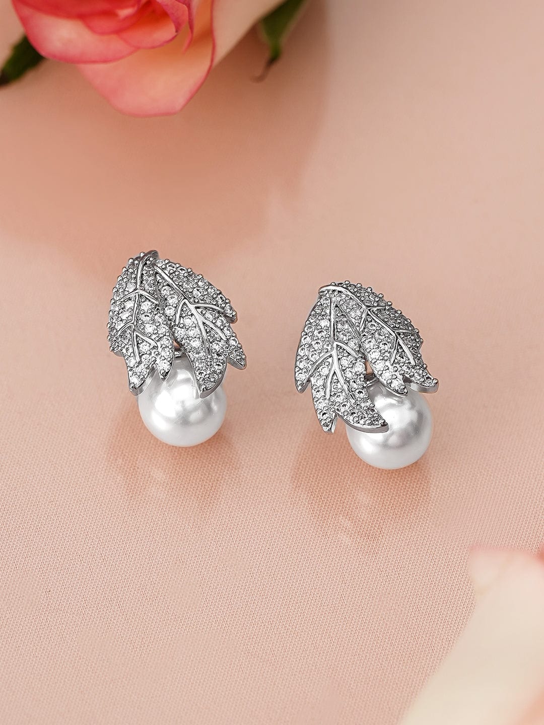 rubans-rhodium-plated-leaf-design-cubic-zirconia-pearl-stud-earrings-earrings-1183138172.jpg