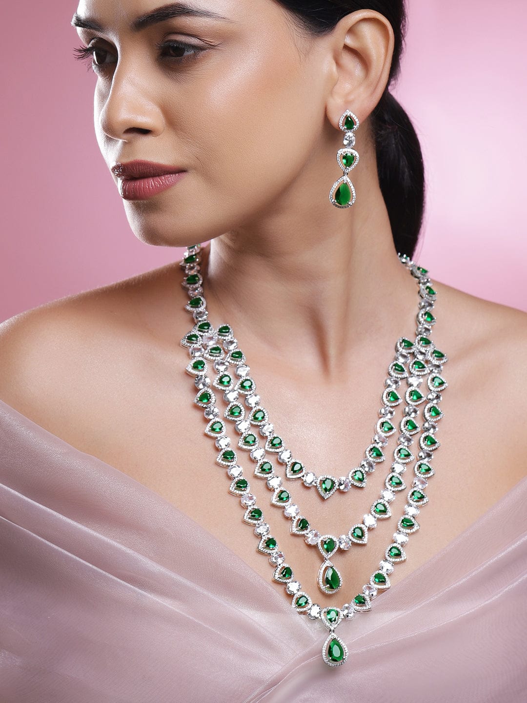 rubans-rhodium-plated-multi-layer-emerald-green-cubic-zirconia-studded-statement-necklace-set-necklace-set-1184202489.jpg