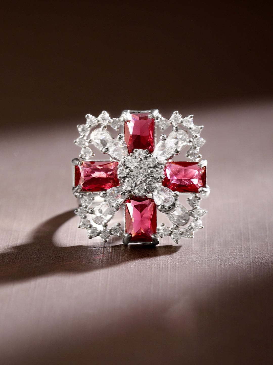 rubans-rhodium-plated-ruby-pink-white-cubiczirconia-studded-floral-cross-adjustable-ring-finger-rings-1143859811.jpg
