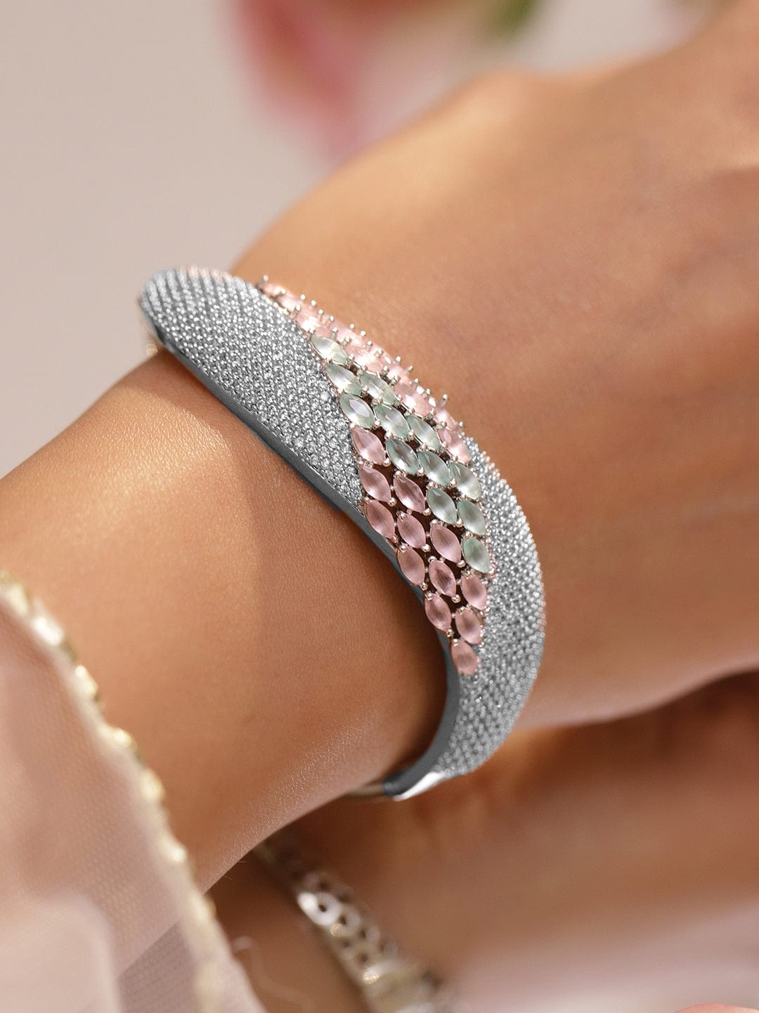 rubans-rhodium-plated-statement-bracelet-with-pastel-pink-green-stones-cubic-zirconia-detailing-bangles-bracelet-1183546765.jpg
