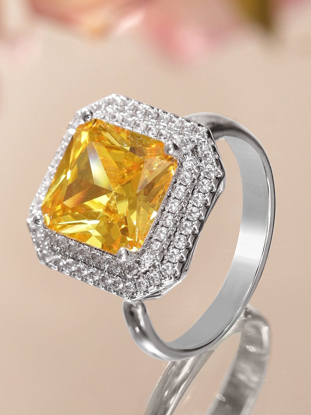 rubans-rhodium-plated-yellow-sapphire-adjustable-ring-with-cubic-zirconia-detailing-finger-ring-1183277580.jpg