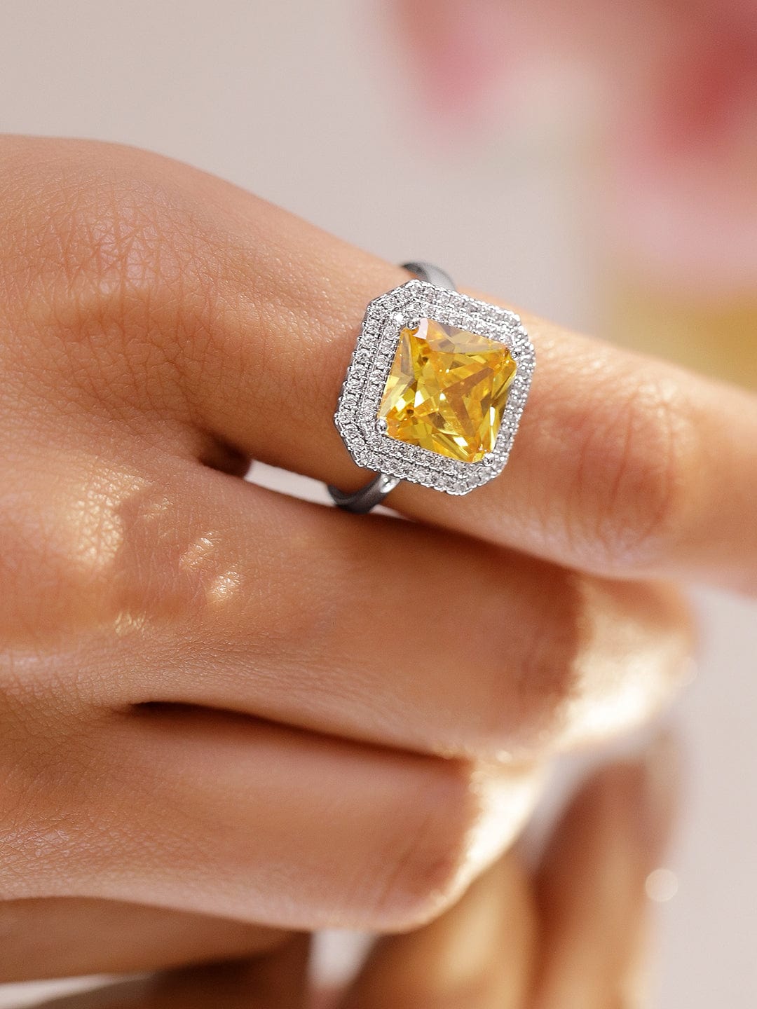 rubans-rhodium-plated-yellow-sapphire-adjustable-ring-with-cubic-zirconia-detailing-finger-ring-1183277581.jpg