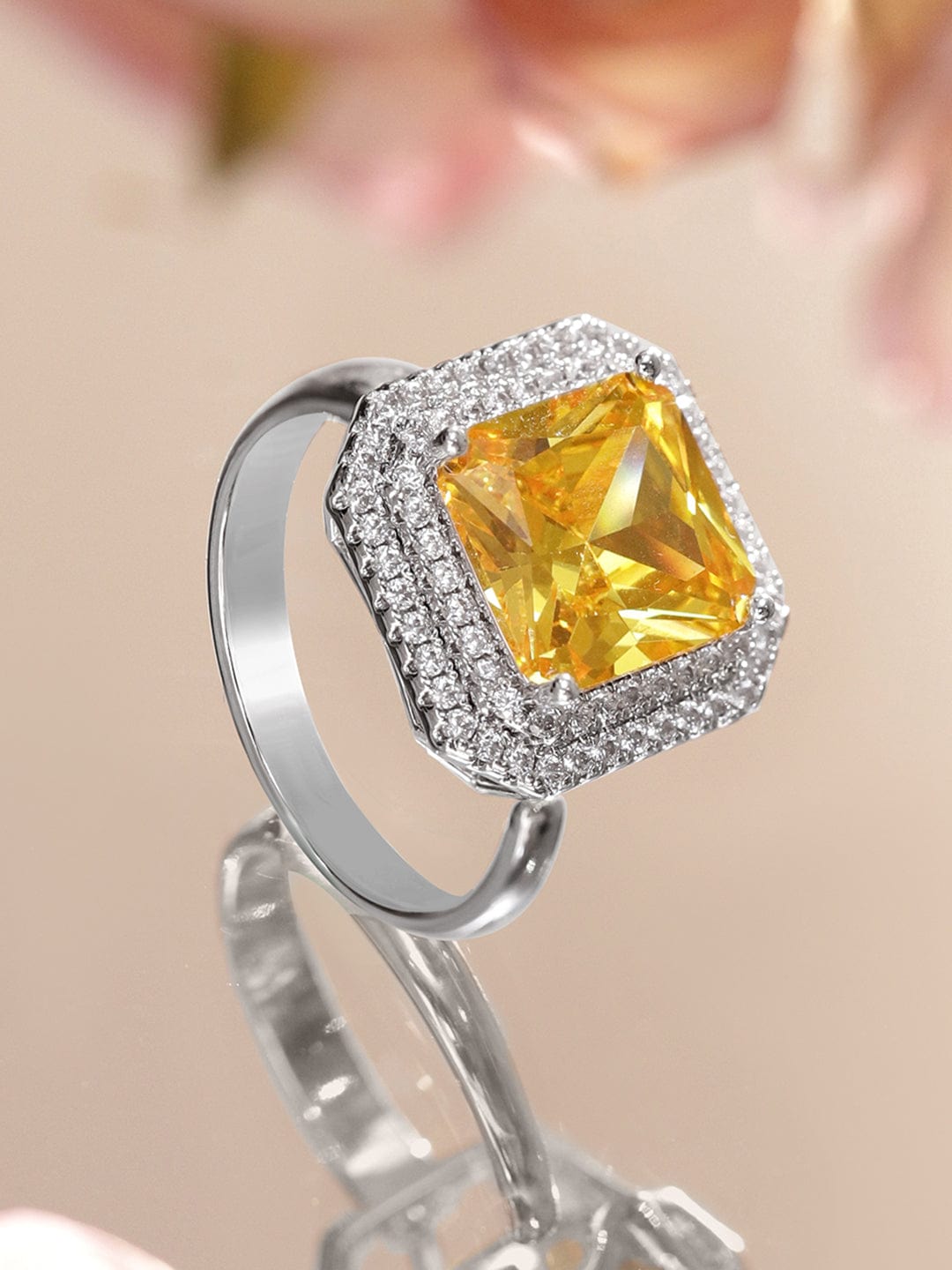 rubans-rhodium-plated-yellow-sapphire-adjustable-ring-with-cubic-zirconia-detailing-finger-ring-1183277582.jpg