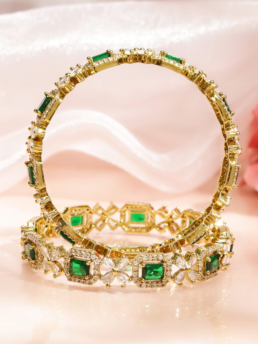 rubans-set-of-2-18k-gold-plated-emerald-green-white-cubic-zirconia-studded-floral-bangle-bangles-bracelets-1175351022.jpg