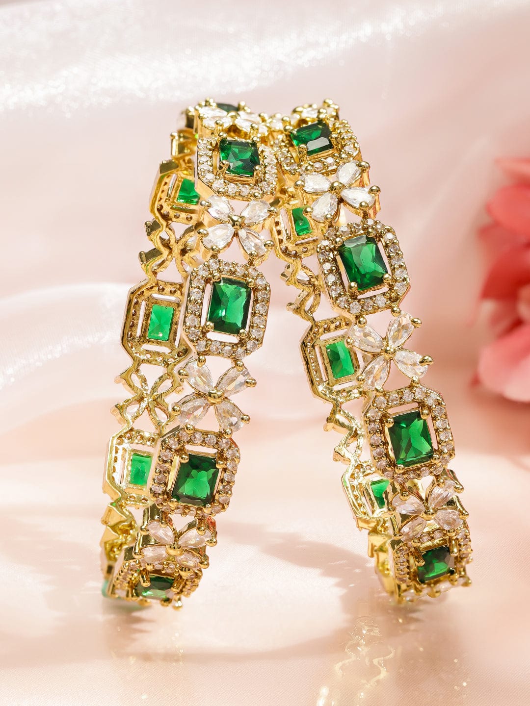 rubans-set-of-2-18k-gold-plated-emerald-green-white-cubic-zirconia-studded-floral-bangle-bangles-bracelets-1175351023.jpg