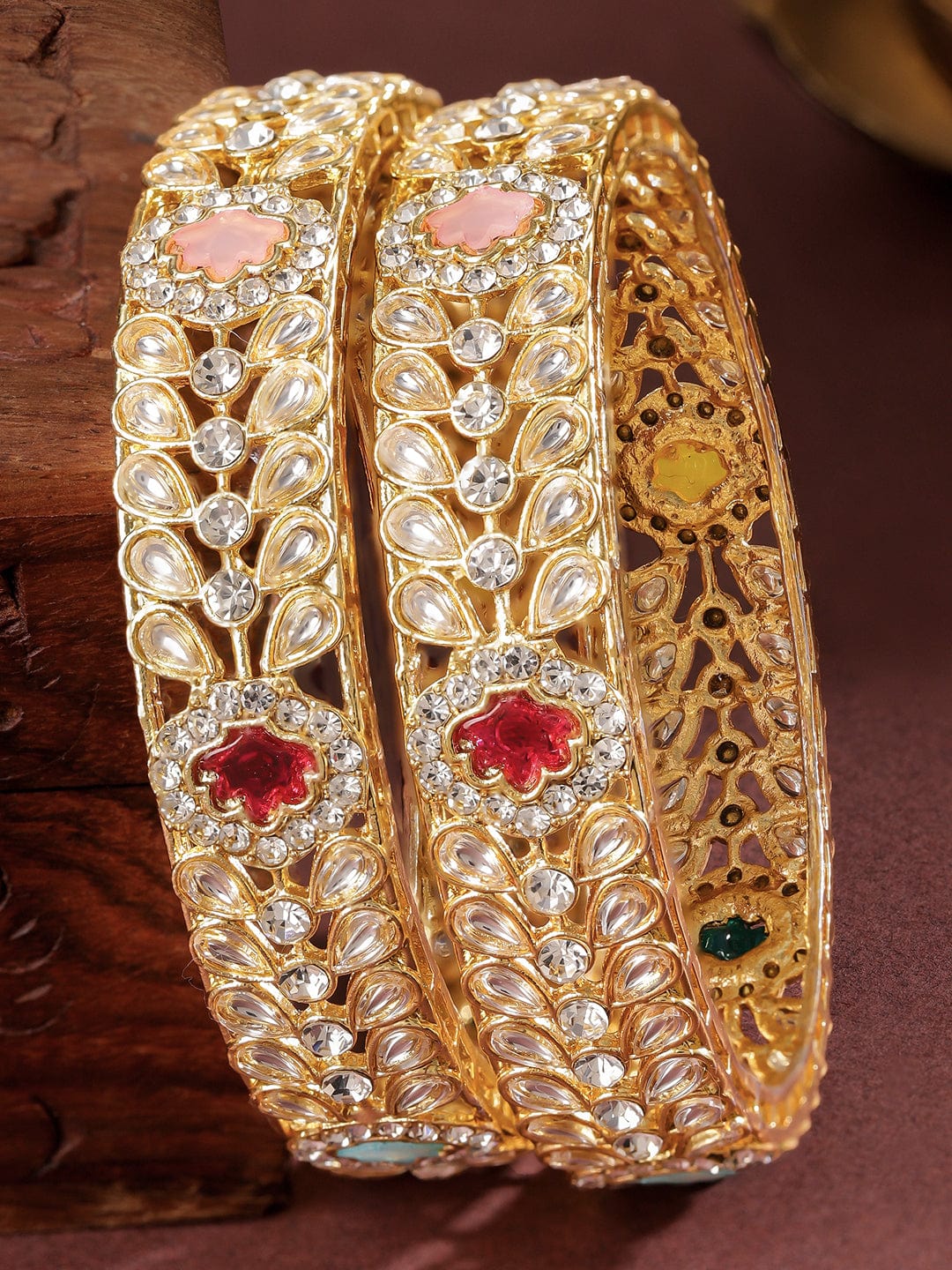 rubans-set-of-2-18k-gold-plated-kundan-multi-colour-cubic-zirconia-stone-floral-bangles-bangles-bracelets-1174668453.jpg