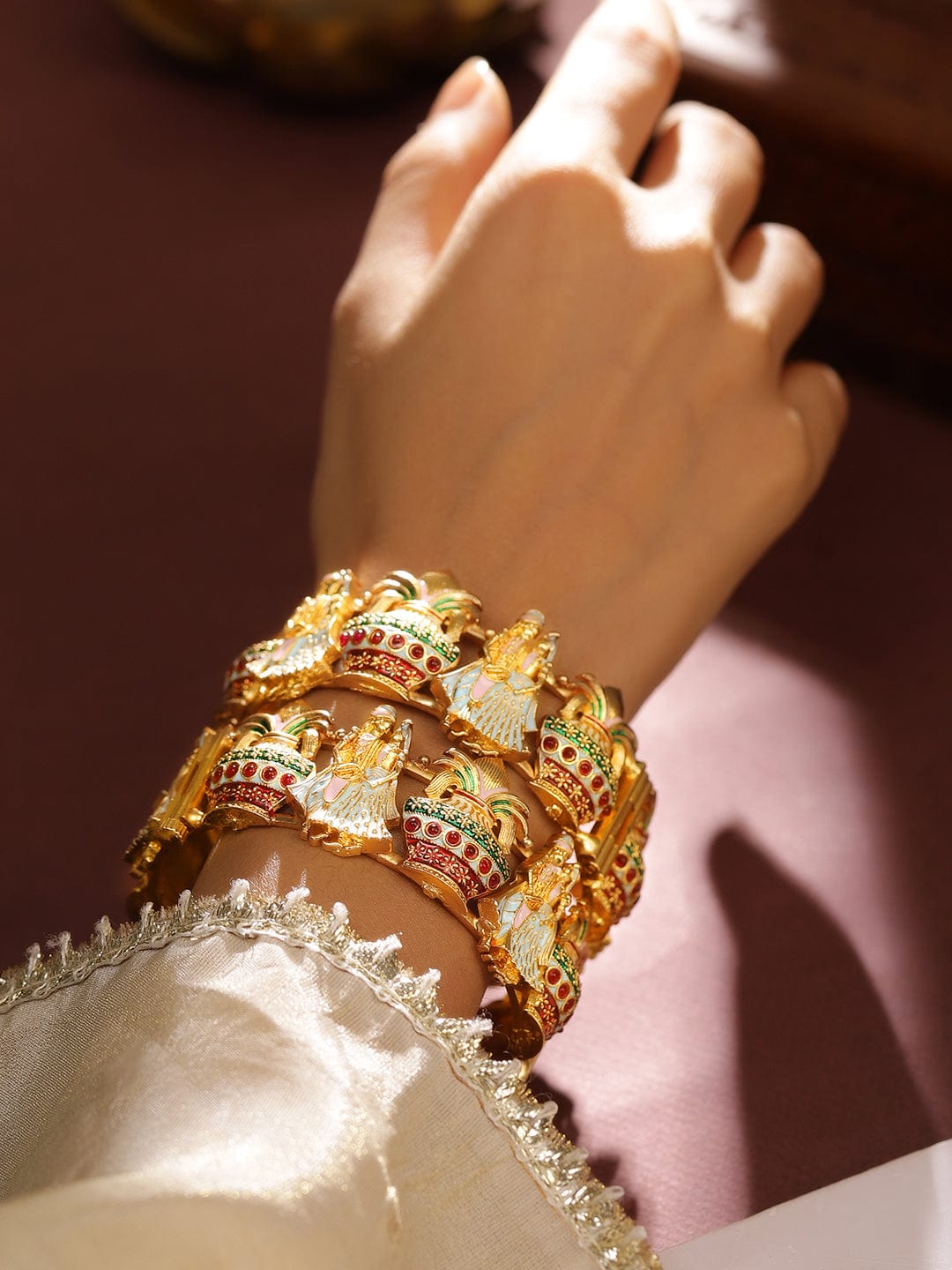 rubans-set-of-2-22k-gold-plated-handcrafted-traditional-bridal-bangles-with-multicolor-enamel-work-bangles-1143857579.jpg