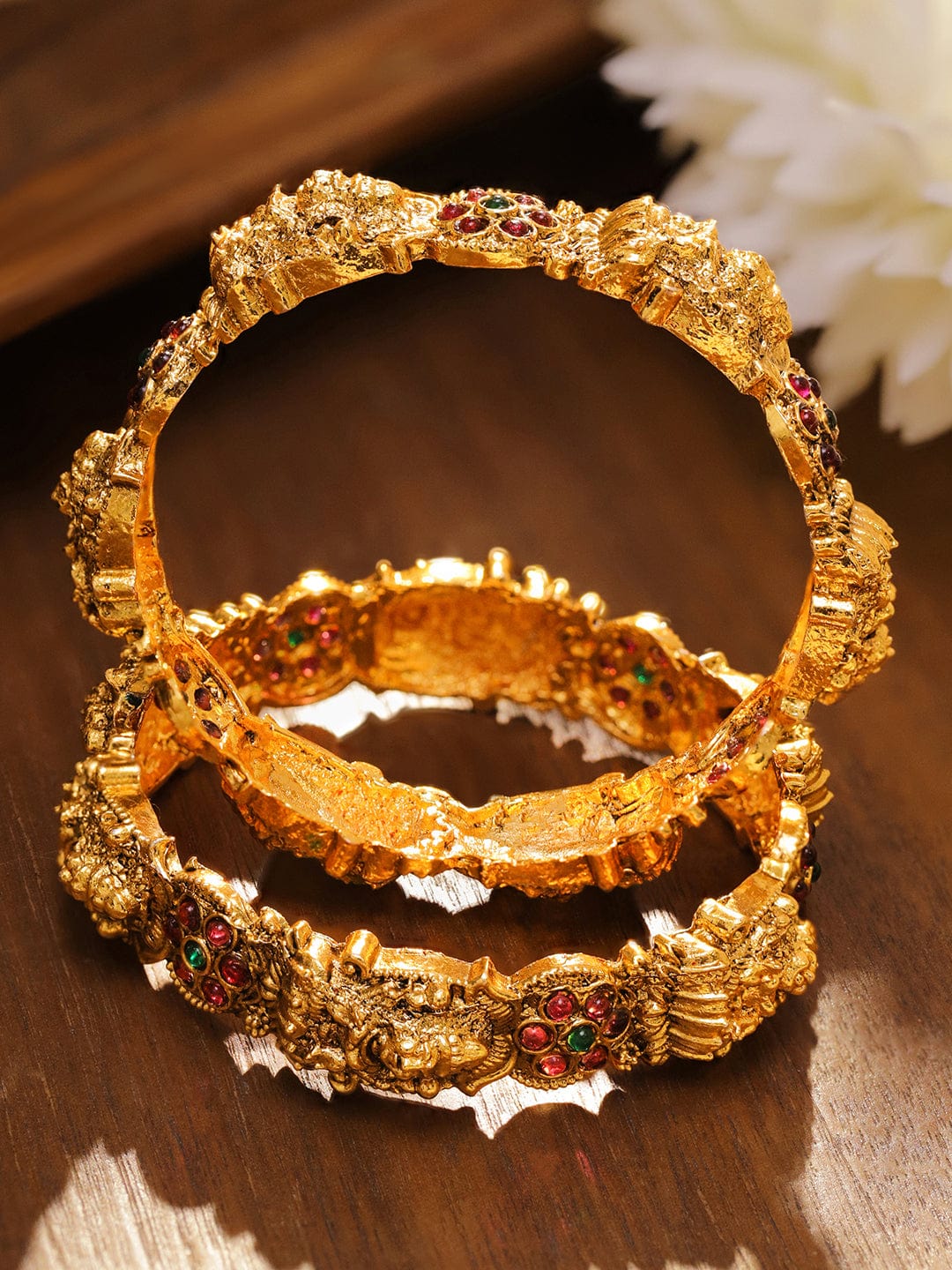 rubans-set-of-2-24k-gold-plated-ruby-red-green-stone-studded-temple-bangles-with-lakshmi-motif-bangles-bracelet-1181688660.jpg