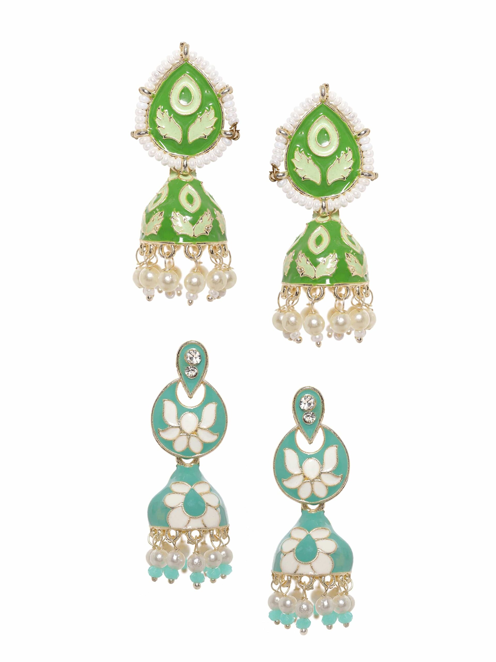 rubans-set-of-2-meenakari-mint-blue-and-mint-green-jhumka-with-white-beads-earrings-earrings-34579915374766.jpg