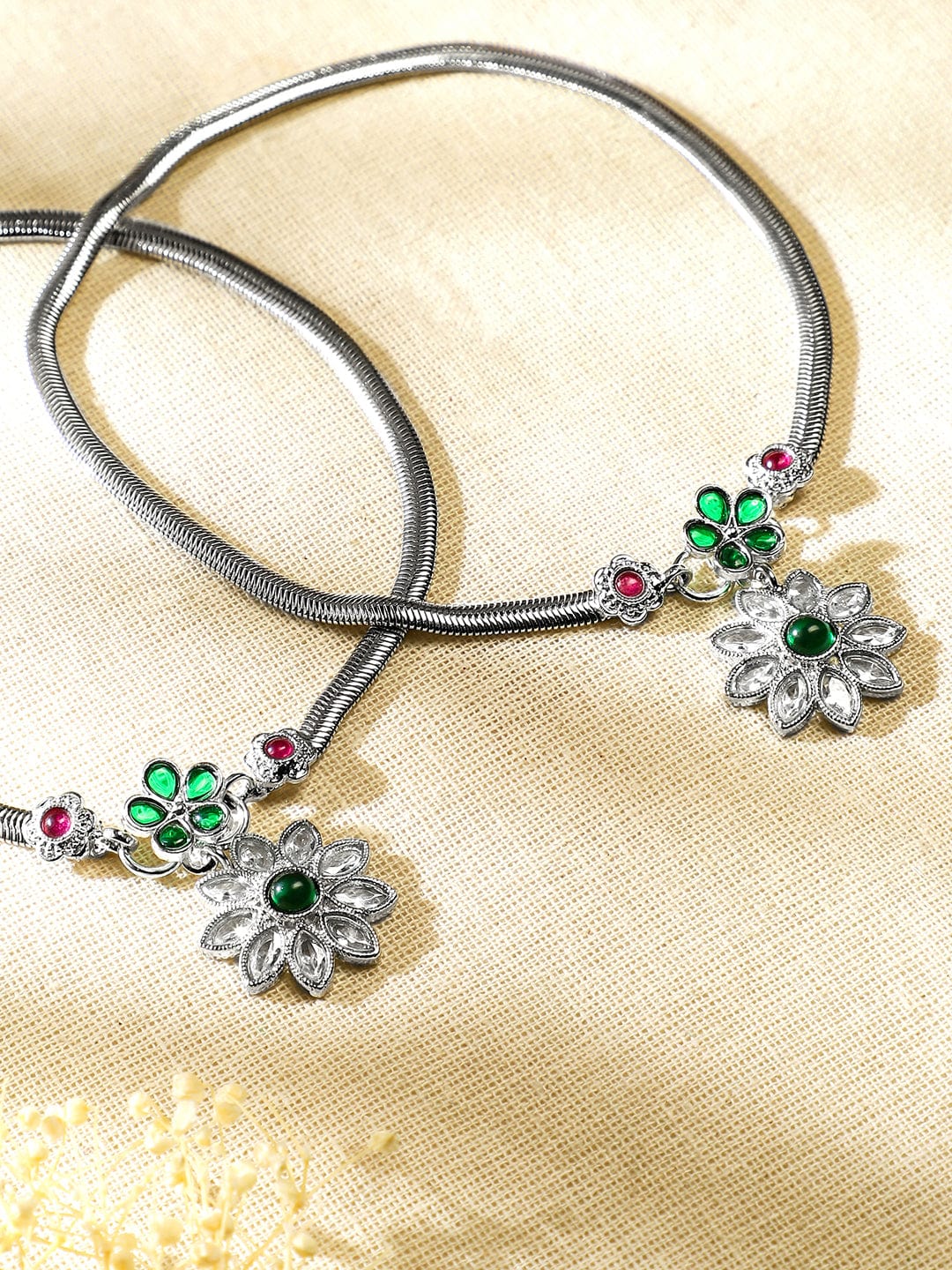 rubans-set-of-2-oxidised-silver-plated-ruby-pink-emerald-green-kundan-stones-floral-charm-anklets-anklet-1156949383.jpg
