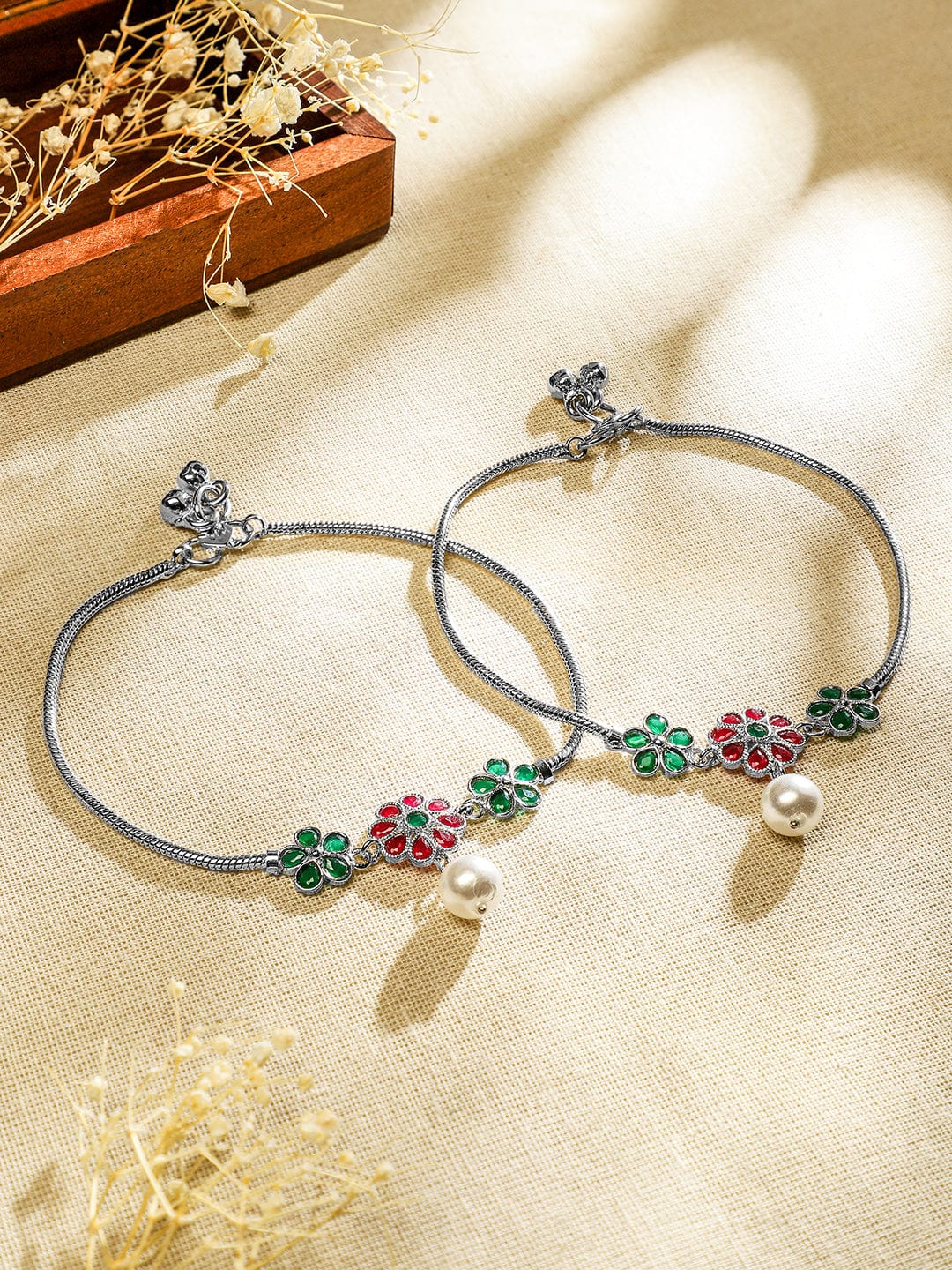 rubans-set-of-2-oxidized-silver-plated-ruby-pink-emerald-green-kundan-floral-anklets-with-pearl-accents-anklet-1156949393.jpg